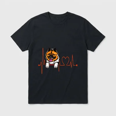 Elo Dog Heartbeat EKG T-Shirt – Klassisches T-Shirt in Schwarz