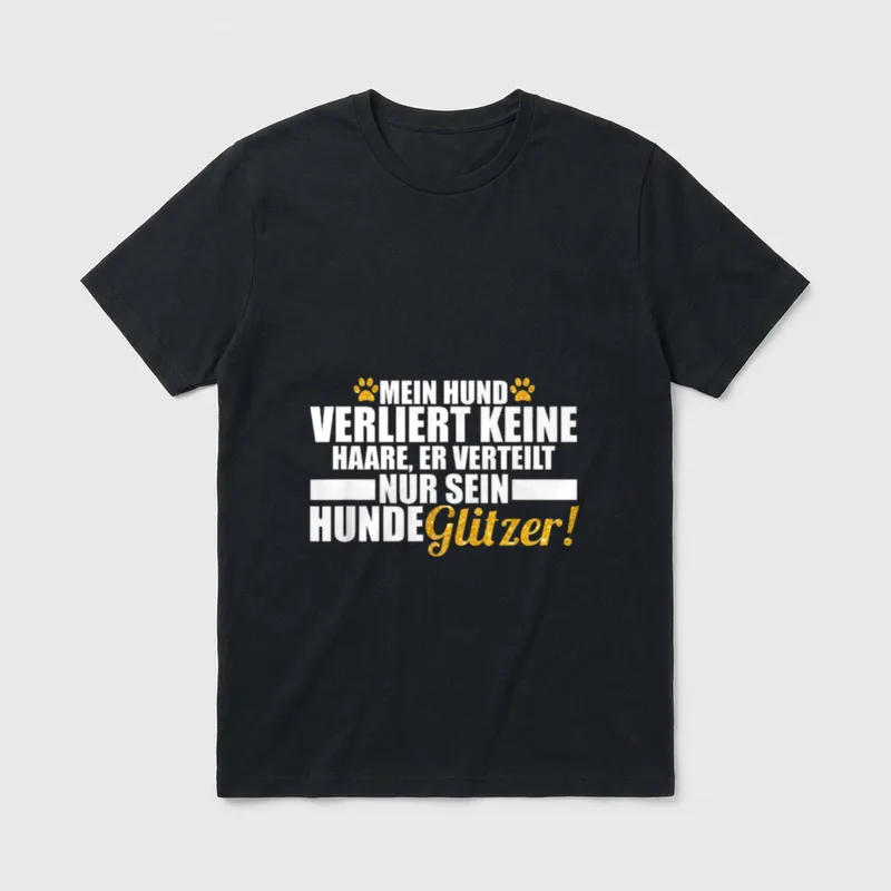 Mein Hund verteilt Hunde T-Shirt – Klassisches T-Shirt in Schwarz
