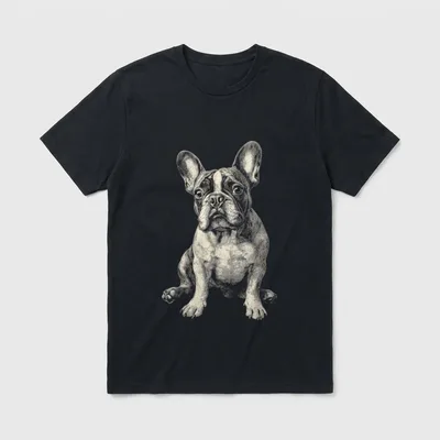 Französische Bulldogge Hundemotiv Haustier T-Shirt – Klassisches T-Shirt in Schwarz