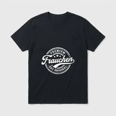 Frauchen Original Hundeliebhaber Lustiges T-Shirt – Klassisches T-Shirt in Schwarz