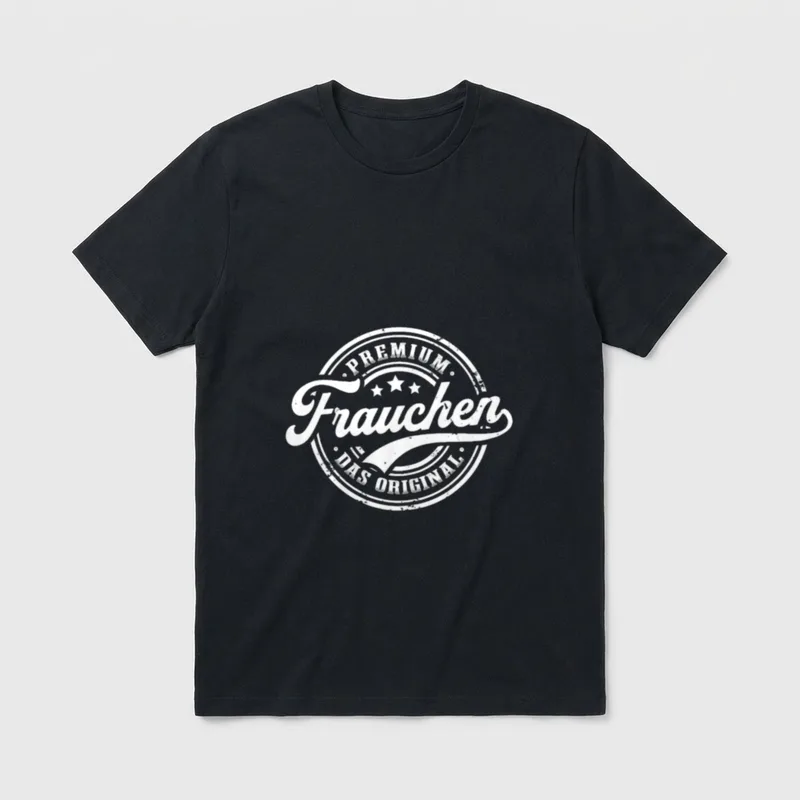 Frauchen Original Hundeliebhaber Lustiges T-Shirt – Klassisches T-Shirt in Schwarz