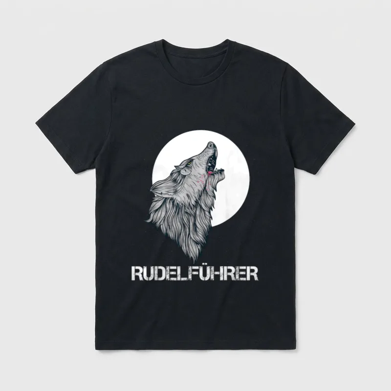 Hunde Wölfe Liebhaber Rudelführer T-Shirt – Klassisches T-Shirt in Schwarz