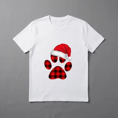 Weihnachtsoutfit Mädchen Weihnachten Katze T-Shirt 0853 – Klassisches T-Shirt in Schwarz
