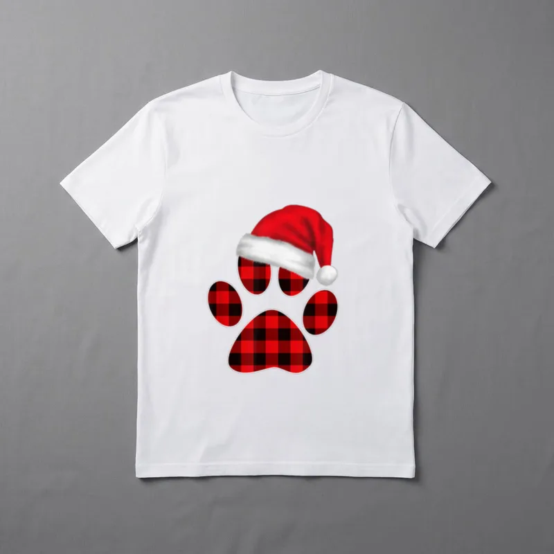 Weihnachtsoutfit Mädchen Weihnachten Katze T-Shirt 0853 – Klassisches T-Shirt in Schwarz