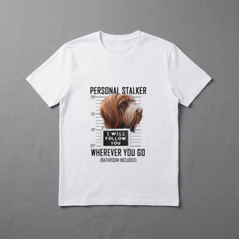 Personal Stalker Hund Korthals-Griffon T-Shirt – Klassisches T-Shirt in Schwarz