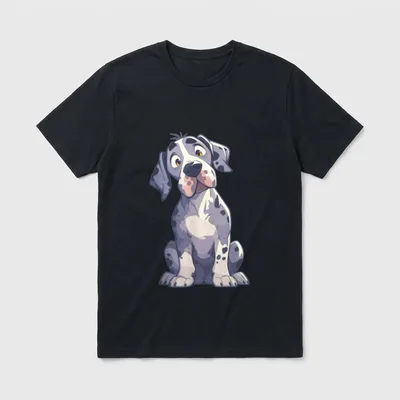 Hunde Hund Deutsche Dogge T-Shirt 0861 – Klassisches T-Shirt in Schwarz