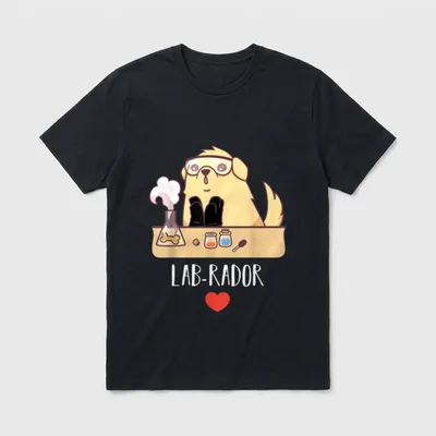 Lab-rador Labrador Retriever Dog T-Shirt – Klassisches T-Shirt in Schwarz