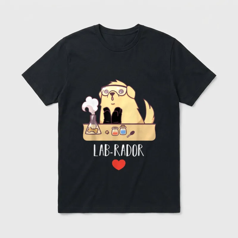 Lab-rador Labrador Retriever Dog T-Shirt – Klassisches T-Shirt in Schwarz