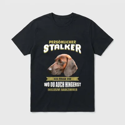 Bayerischer Gebirgsschweisshund T-Shirt – Klassisches T-Shirt in Schwarz