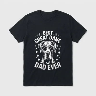 Best Great Dane Dad T-Shirt – Klassisches T-Shirt in Schwarz