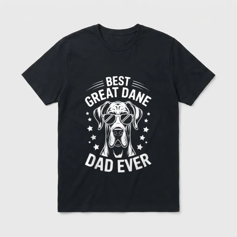 Best Great Dane Dad T-Shirt – Klassisches T-Shirt in Schwarz