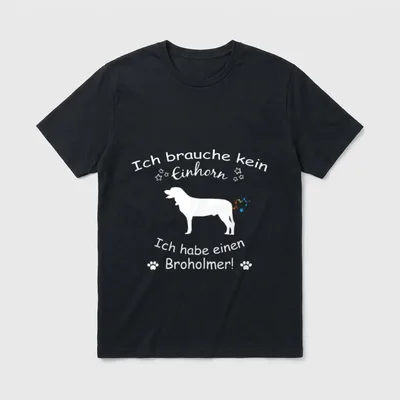Broholmer Broholmer Hund T-Shirt – Klassisches T-Shirt in Schwarz