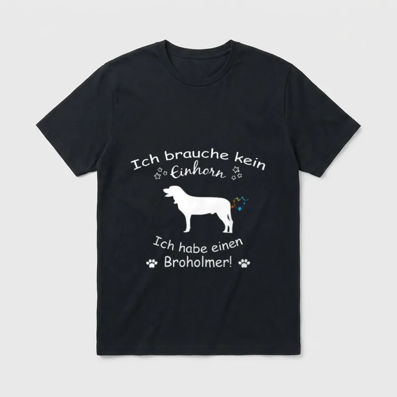 Broholmer Broholmer Hund T-Shirt – Klassisches T-Shirt in Schwarz