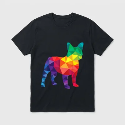 Französische Bulldogge LGBT Gay T-Shirt – Klassisches T-Shirt in Schwarz