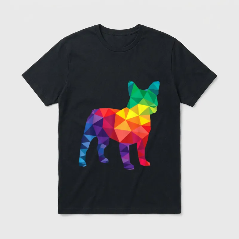 Französische Bulldogge LGBT Gay T-Shirt – Klassisches T-Shirt in Schwarz
