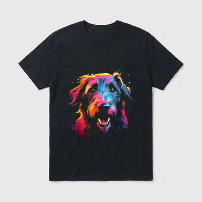 Irischer Wolfshund Welpe T-Shirt – Klassisches T-Shirt in Schwarz