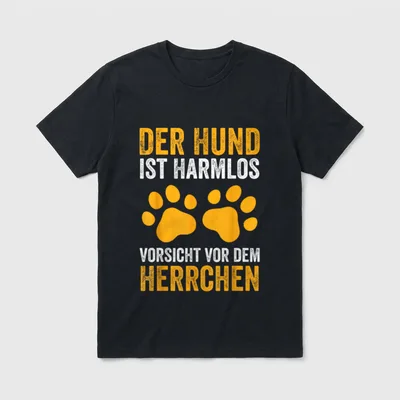 Lustiges Hunde Der Hund T-Shirt – Klassisches T-Shirt in Schwarz