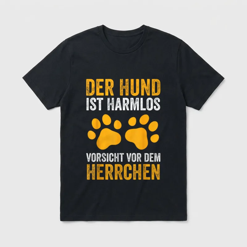 Lustiges Hunde Der Hund T-Shirt – Klassisches T-Shirt in Schwarz