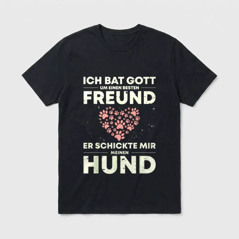 Hundebesitzer Hund Spruch T-Shirt – Klassisches T-Shirt in Schwarz