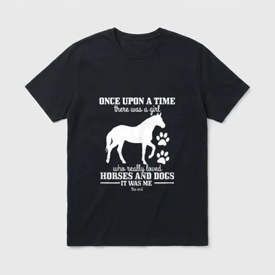 Pferde & Hunde Lustiges Lustige Hundesprüche T-Shirt – Klassisches T-Shirt in Schwarz