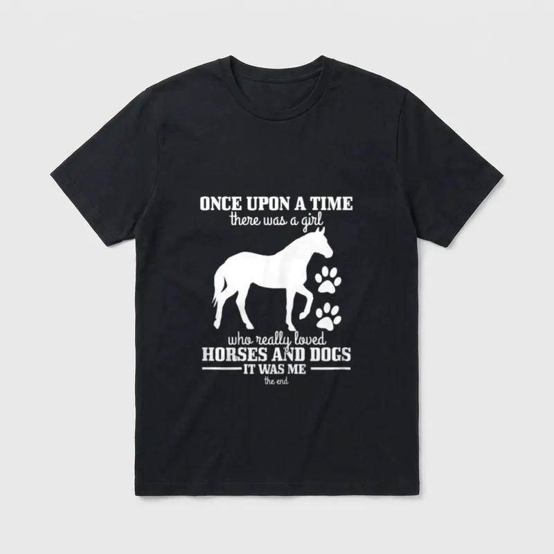 Pferde & Hunde Lustiges Lustige Hundesprüche T-Shirt – Klassisches T-Shirt in Schwarz