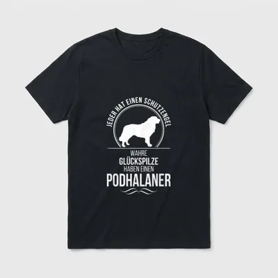 Podhalaner Schutzengel Hund Hunde T-Shirt – Klassisches T-Shirt in Schwarz