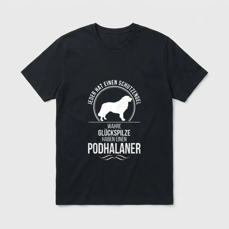 Podhalaner Schutzengel Hund Hunde T-Shirt – Klassisches T-Shirt in Schwarz