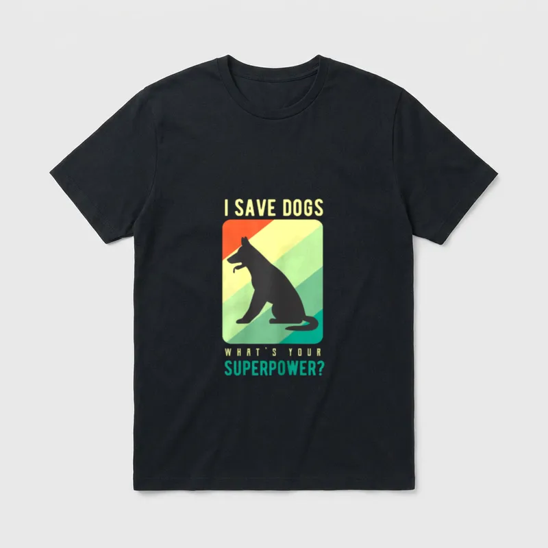 Süßes Hunde Hunde T-Shirt – Klassisches T-Shirt in Schwarz