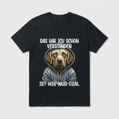 Ich hab das schon T-Shirt – Klassisches T-Shirt in Schwarz