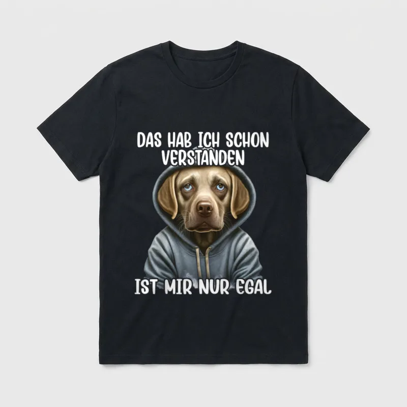 Ich hab das schon T-Shirt – Klassisches T-Shirt in Schwarz