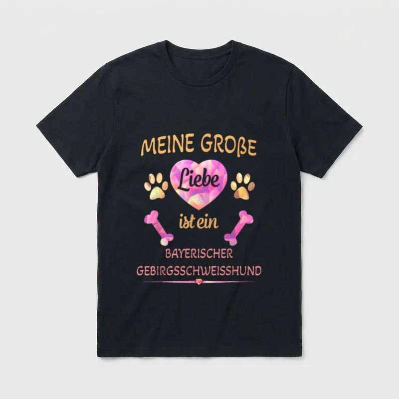 Meine große Liebe ist T-Shirt – Klassisches T-Shirt in Schwarz