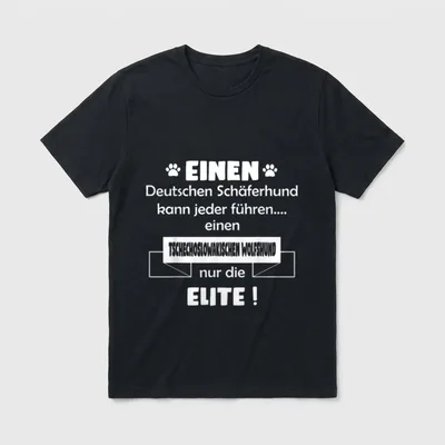 Tschechoslowakischer Wolfshund T-Shirt – Klassisches T-Shirt in Schwarz