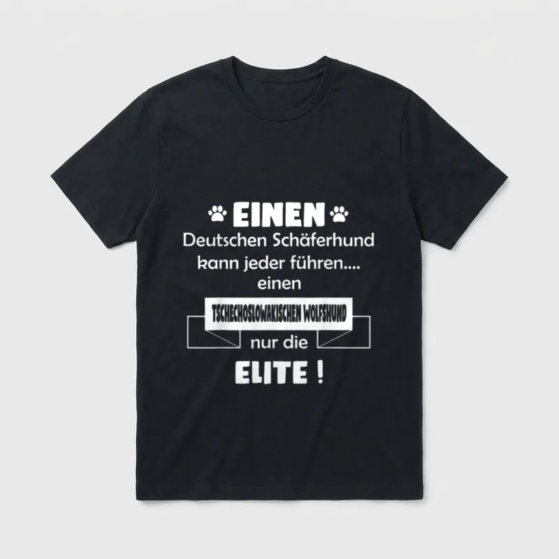 Tschechoslowakischer Wolfshund T-Shirt – Klassisches T-Shirt in Schwarz
