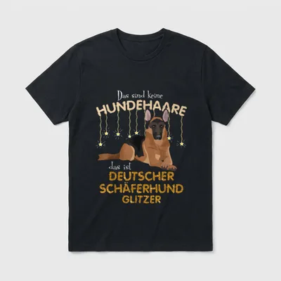 Das sind keine Hundehaare T-Shirt 0925 – Klassisches T-Shirt in Schwarz
