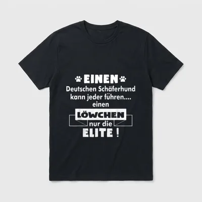 Löwchen Löwchen Hund T-Shirt – Klassisches T-Shirt in Schwarz
