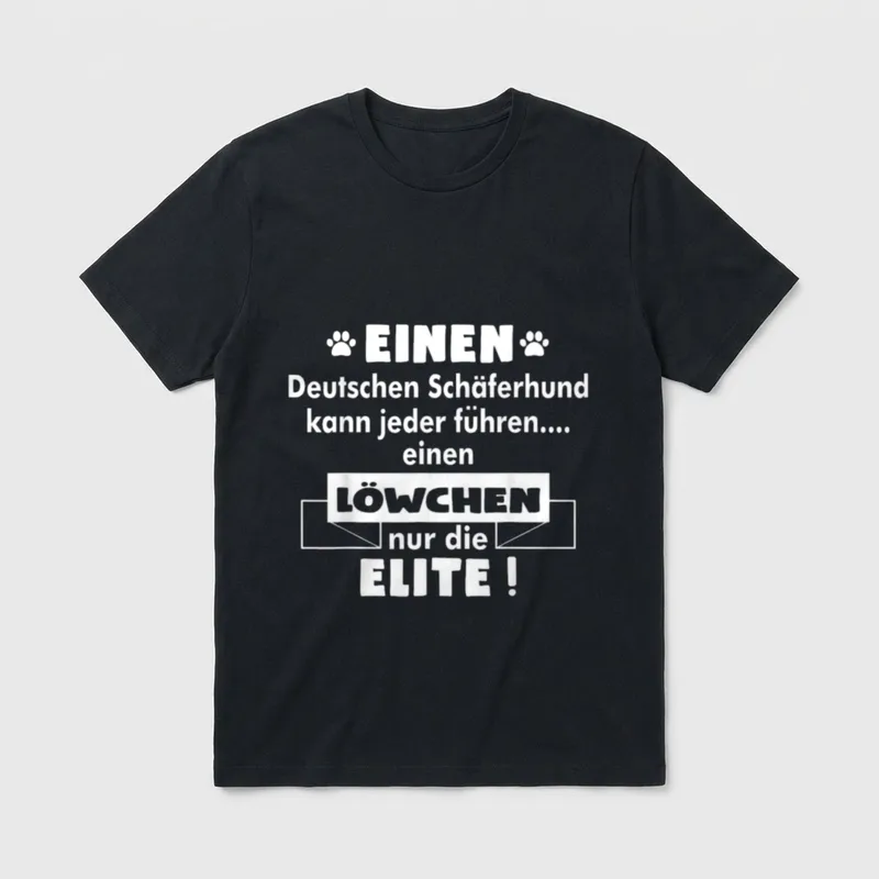 Löwchen Löwchen Hund T-Shirt – Klassisches T-Shirt in Schwarz