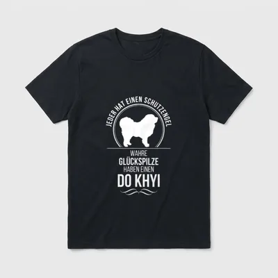 Do Khyi Schutzengel Hunde T-Shirt – Klassisches T-Shirt in Schwarz