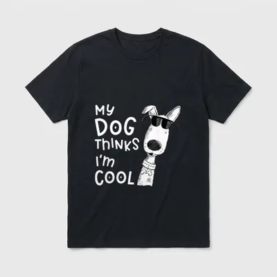 Mein Hund Findet Mich T-Shirt – Klassisches T-Shirt in Schwarz