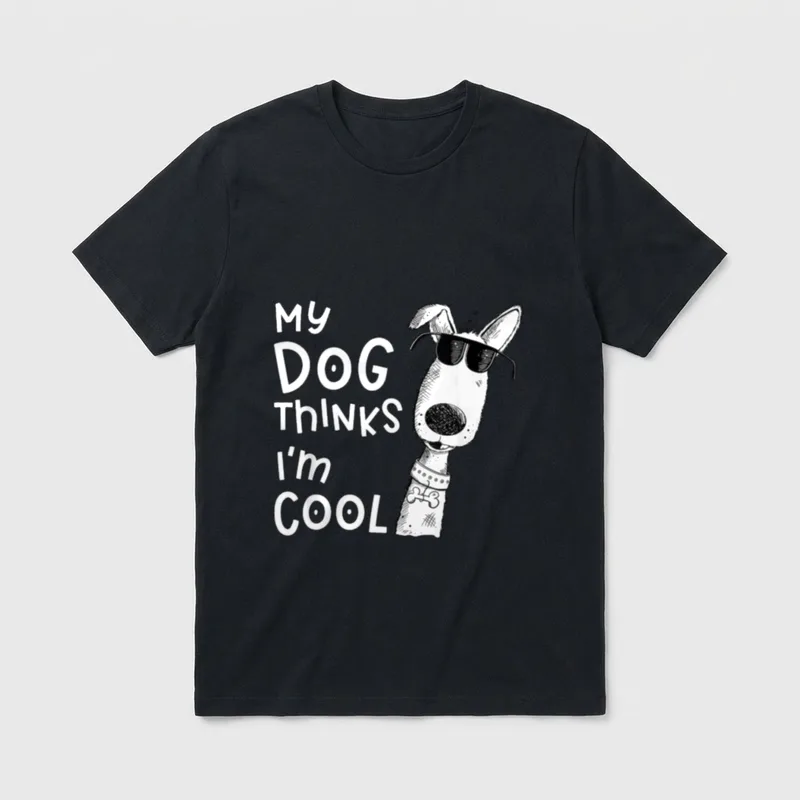 Mein Hund Findet Mich T-Shirt – Klassisches T-Shirt in Schwarz