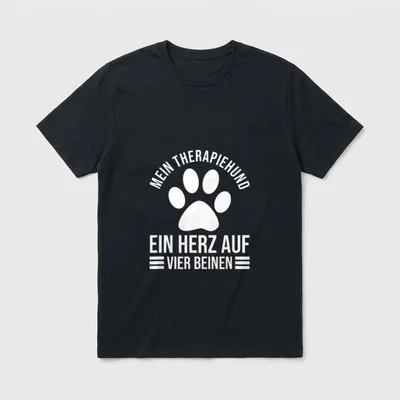 Therapiehund Hundebesitzer Hund Hundetherapie T-Shirt – Klassisches T-Shirt in Schwarz