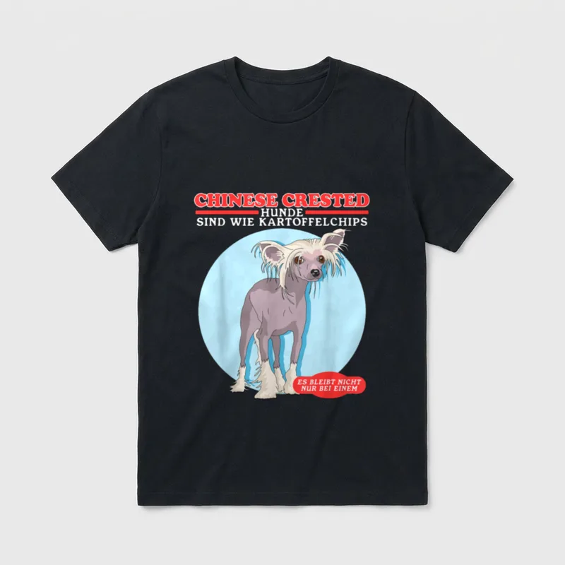 Chinese Crested Hunde sind T-Shirt – Klassisches T-Shirt in Schwarz
