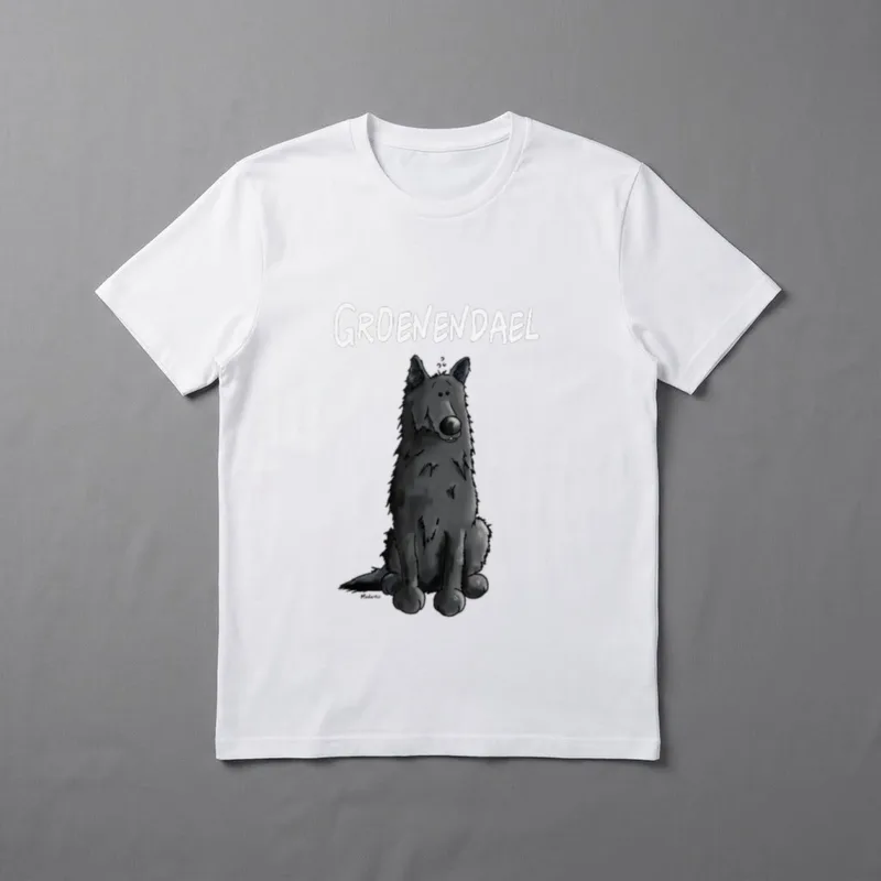 Happy Groenendael T T-Shirt – Klassisches T-Shirt in Schwarz