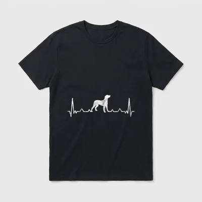 Dogge Herzschlag Hundezüchter T-Shirt – Klassisches T-Shirt in Schwarz