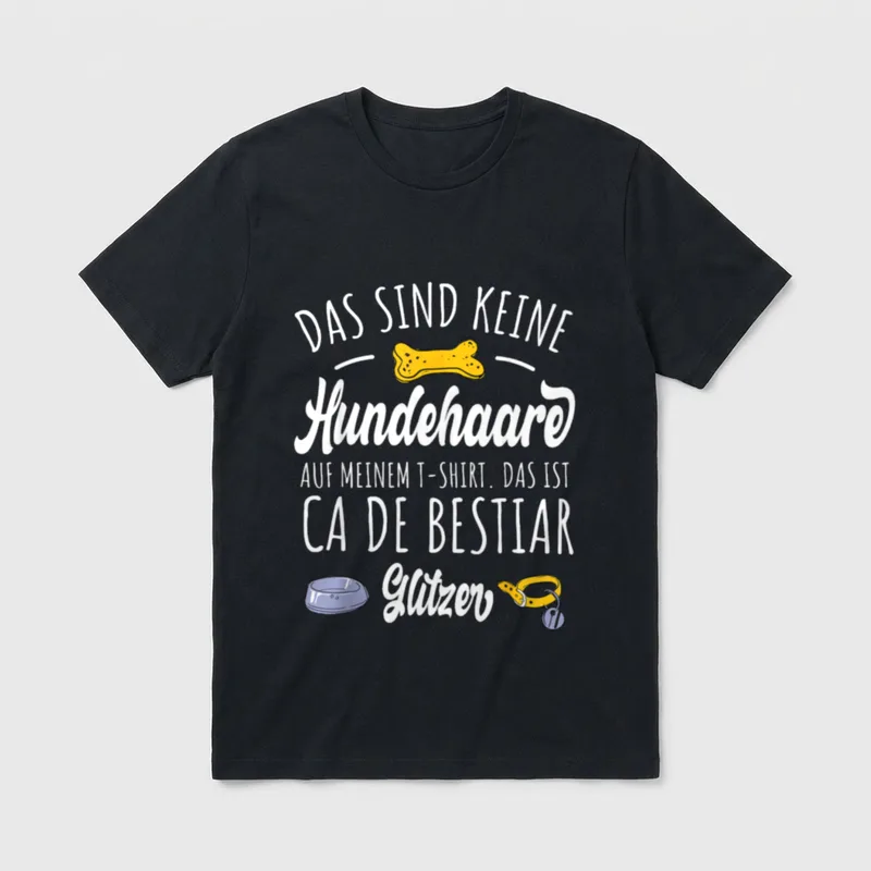 Ca de Bestiar Hund T-Shirt – Klassisches T-Shirt in Schwarz