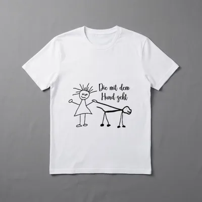 German Design T-Shirt – Klassisches T-Shirt in Schwarz