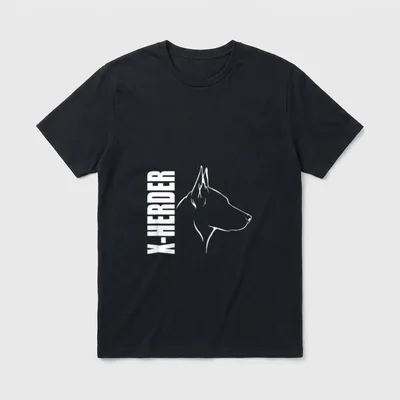 Wilsigns X Herder Profil Hunderasse T-Shirt – Klassisches T-Shirt in Schwarz
