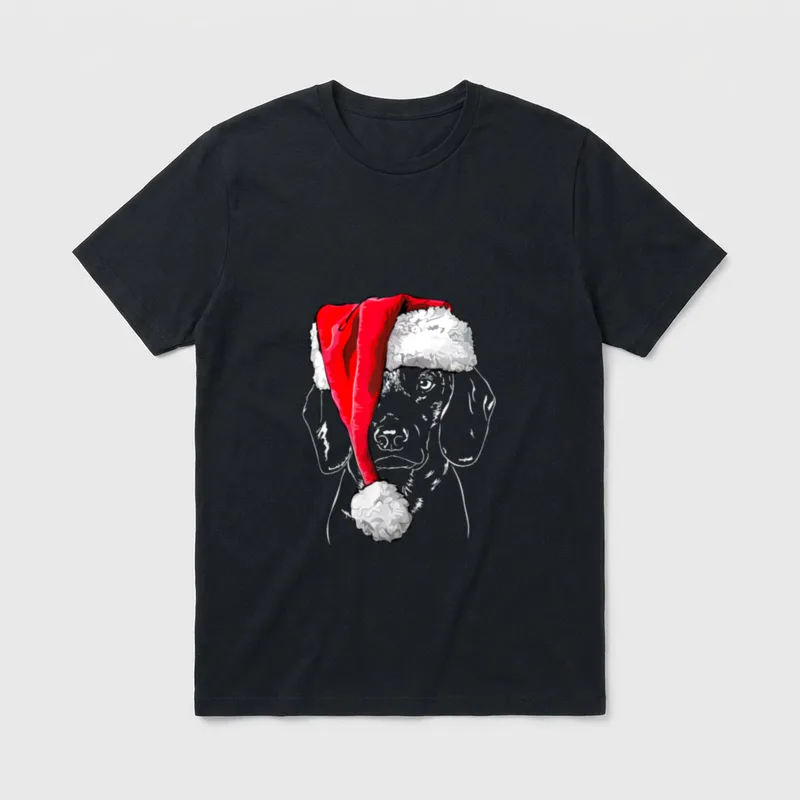Lustiger Bayerischer Gebirgsschweißhund Weihnachten T-Shirt – Klassisches T-Shirt in Schwarz