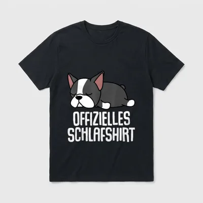 Offizielles Schlafshirt Hund Lustige Hundesprüche T-Shirt – Klassisches T-Shirt in Schwarz