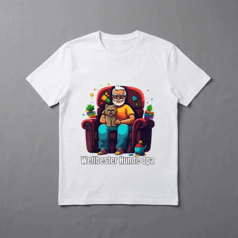 Weltbester Hunde Opa Hunde Liebe T-Shirt – Klassisches T-Shirt in Schwarz