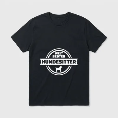 Weltbester Hundesitter T-Shirt – Klassisches T-Shirt in Schwarz